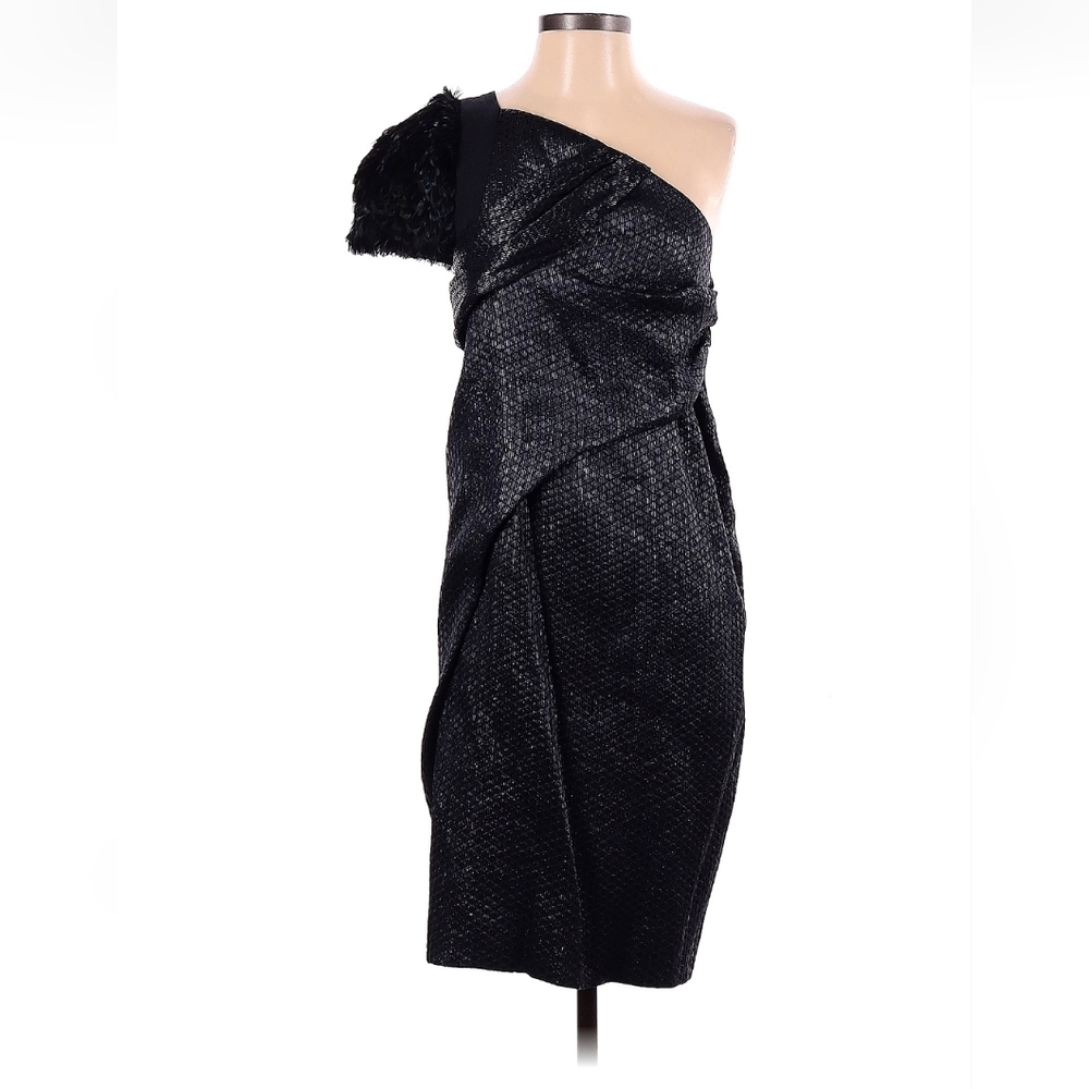 Proenza Schouler Velvet Silk Midi One Shoulder Size 4 Dress